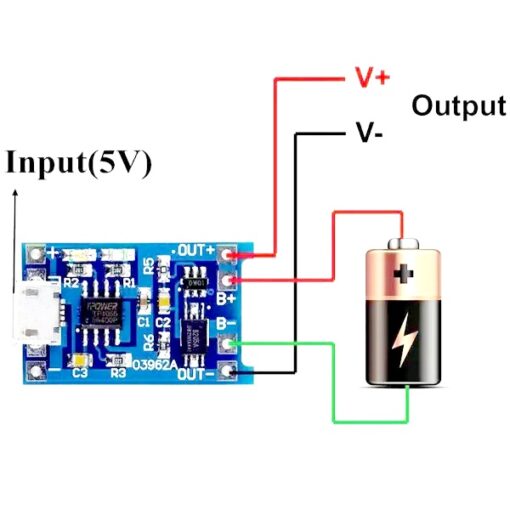 Micro USB TO BMS-1S วงจรชาร์จ18650 - Image 6