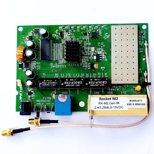 Rocket M2 บอร์ด rk-m2 2.4G 2x2mimo 1000mw