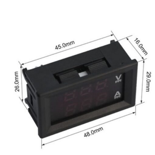100v 10a มิเตอร์วัดไฟฟ้า มิเตอร์วัดแรงดันและกระแสไฟฟ้า - Image 4
